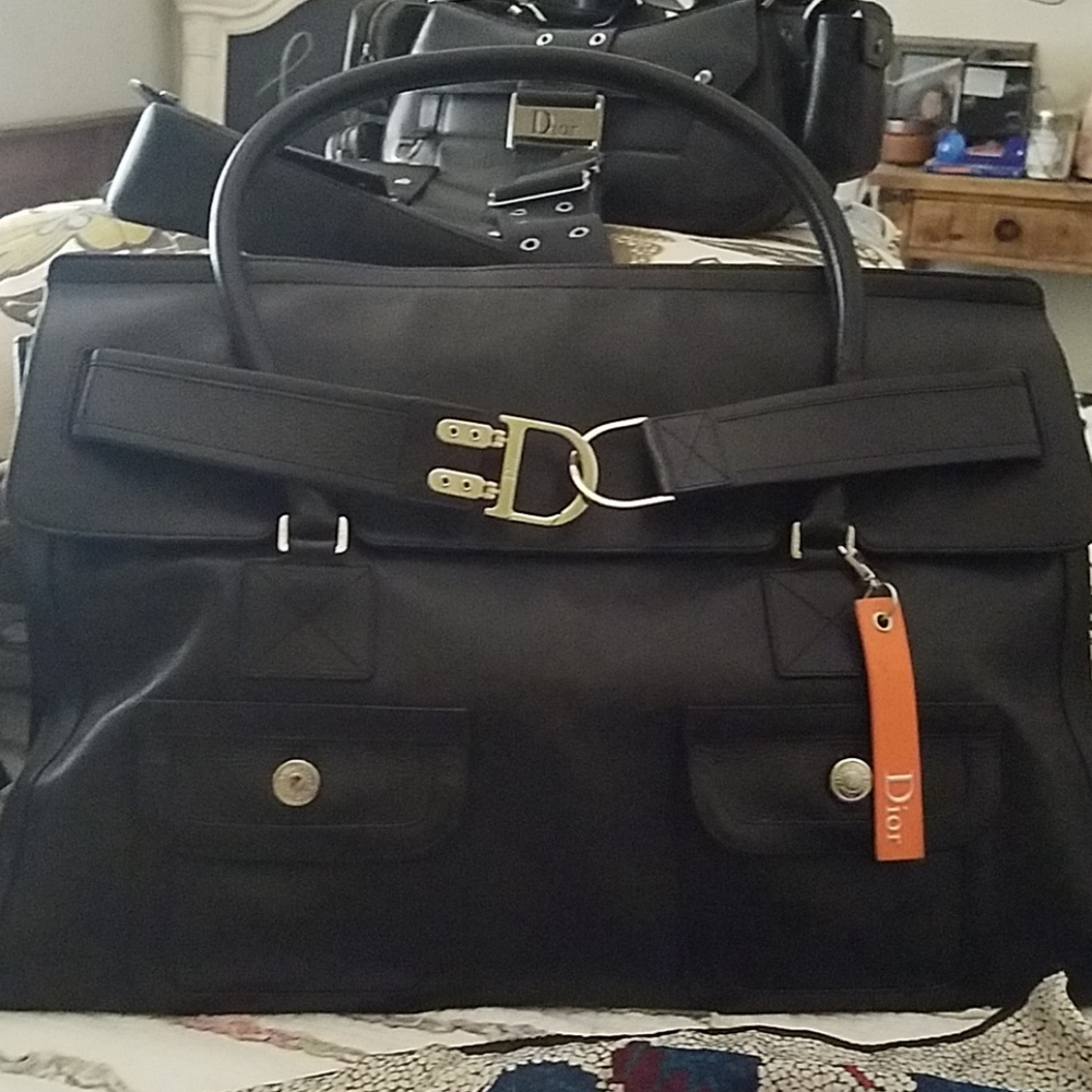 ❤❤❤Genuine DIOR Flight Leather Tote